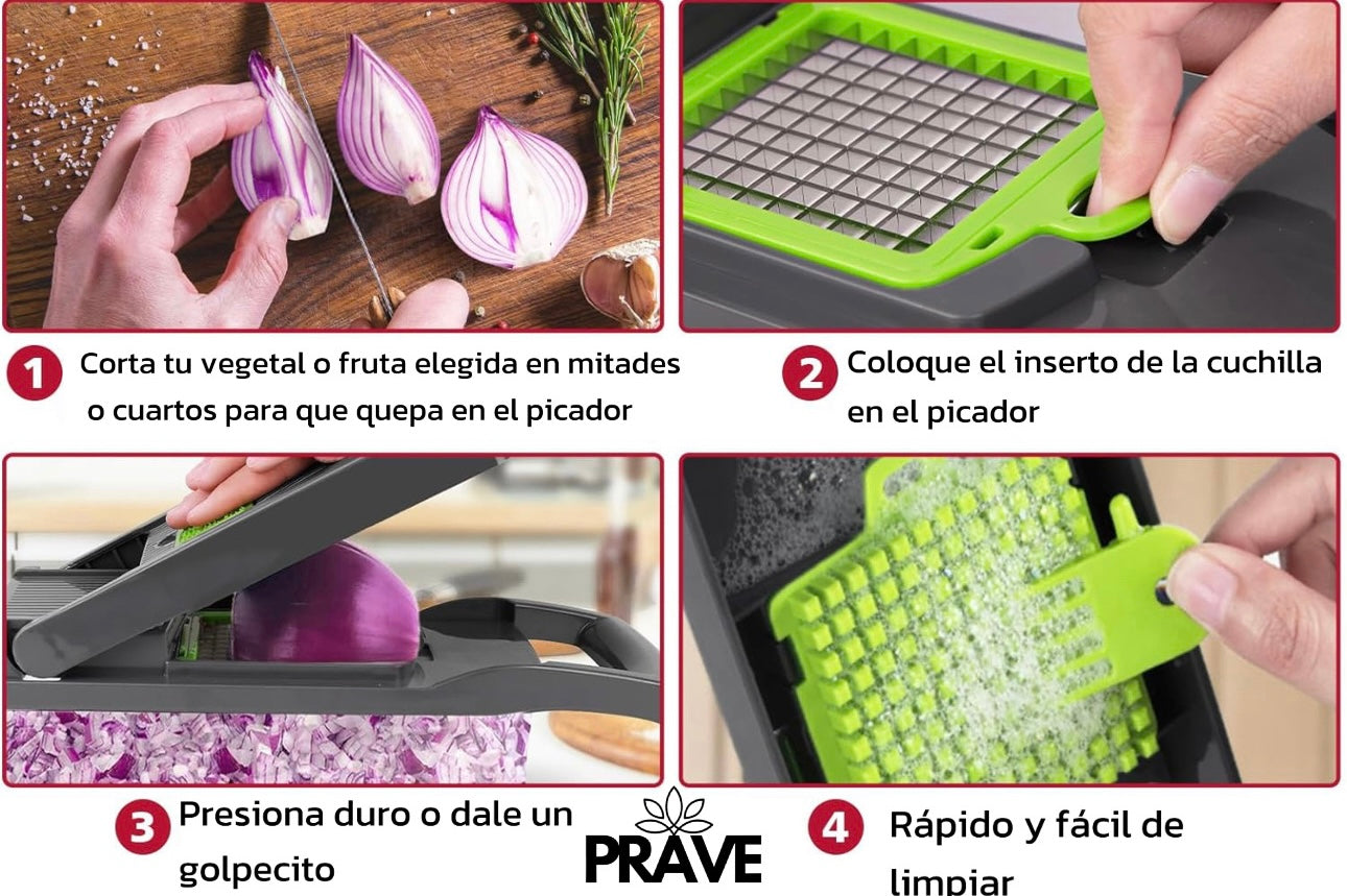 Picador de verduras y frutas 16 en 1 ® PAGA AL RECIBIR